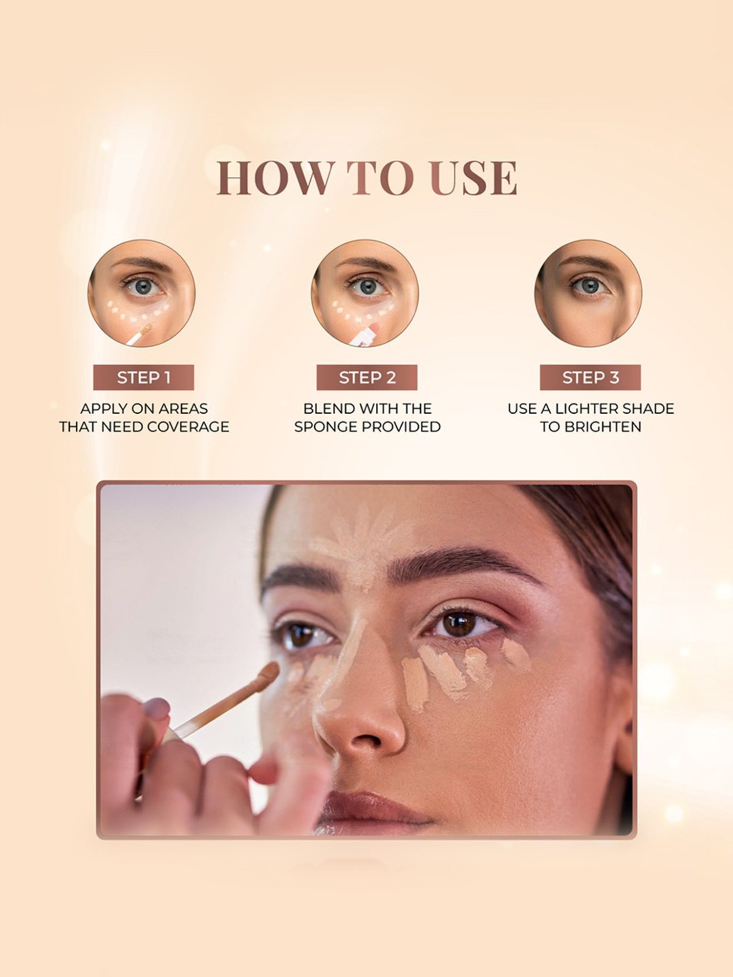 JUST HERBS Brightening & Correcting Concealer 03-Ivory - 6 ml