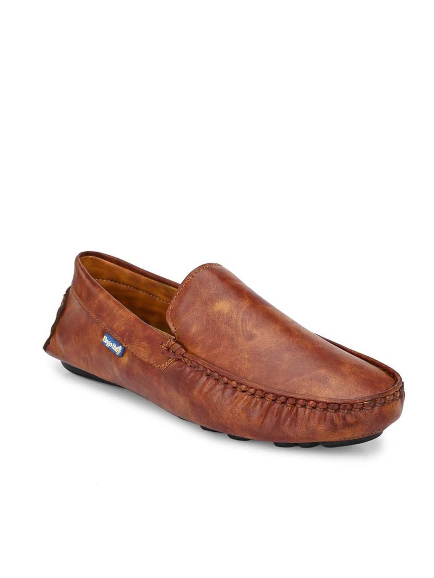 Eego Italy Men's Tan Casual Loafers
