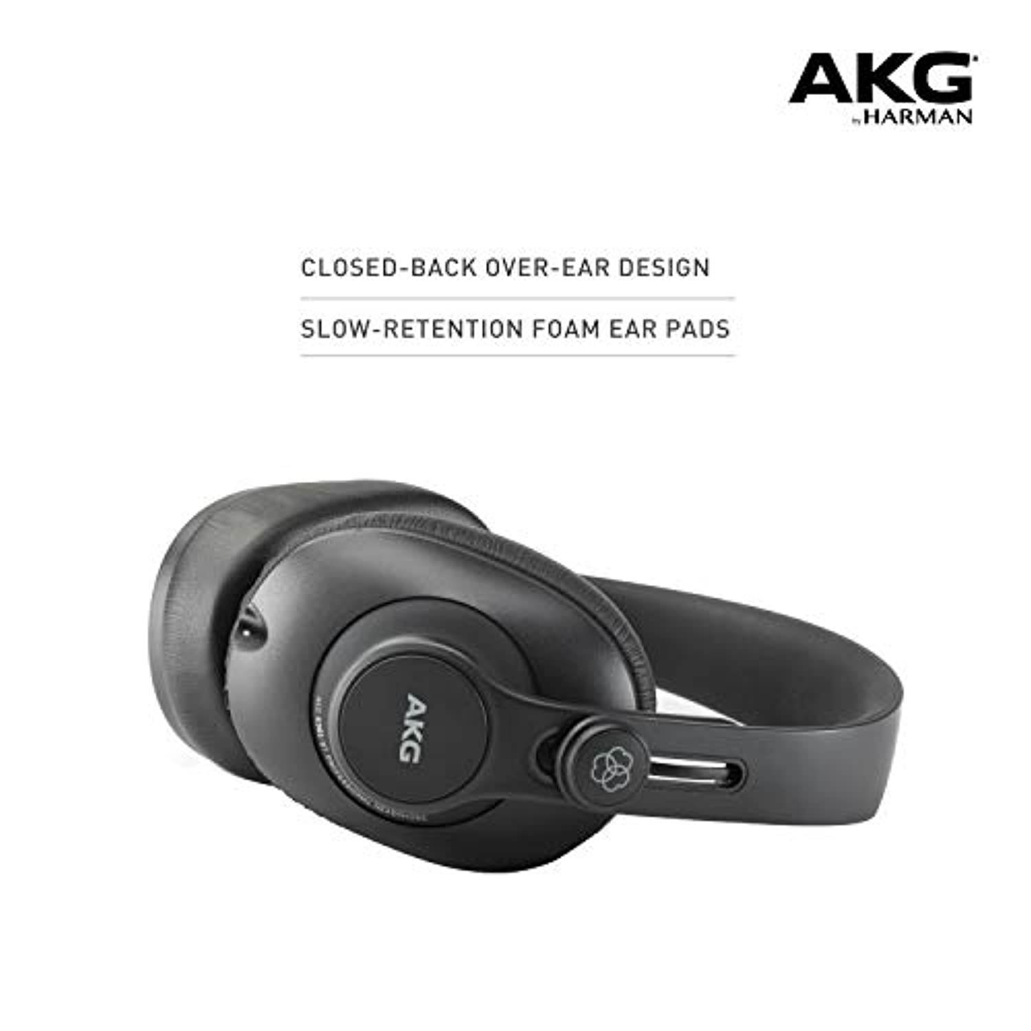AKG Pro Audio K361BT Bluetooth Over-Ear, Closed-Back, Foldable Studio Headphones (K361-BT)