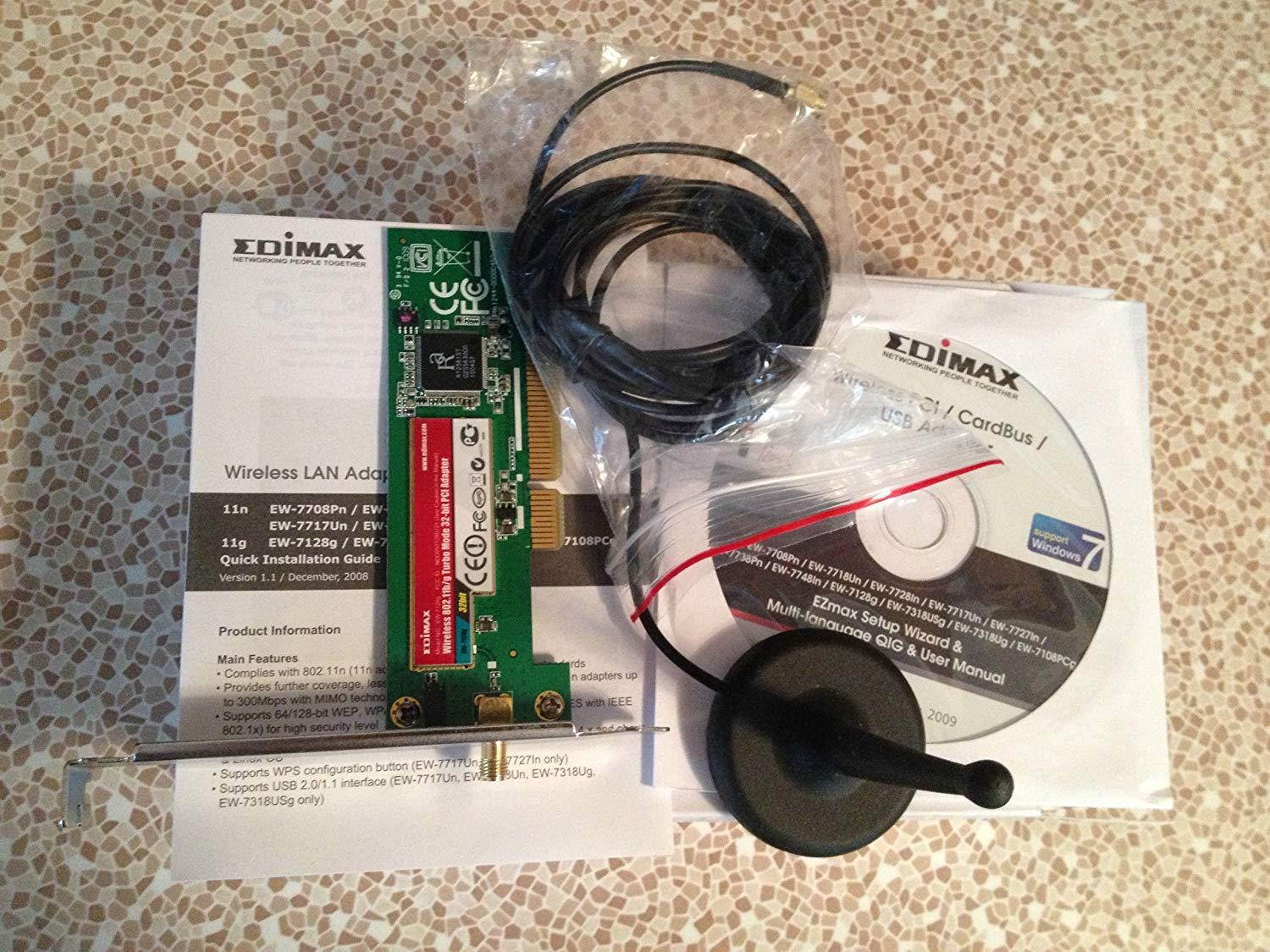 Edimax EW-7128G Wireless 802.11b/g Turbo Mode PCI Adapter