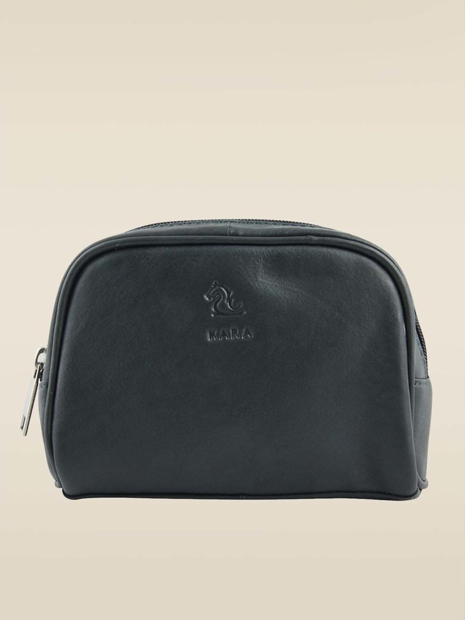 Kara Dark Green Unisex Leather Pouch