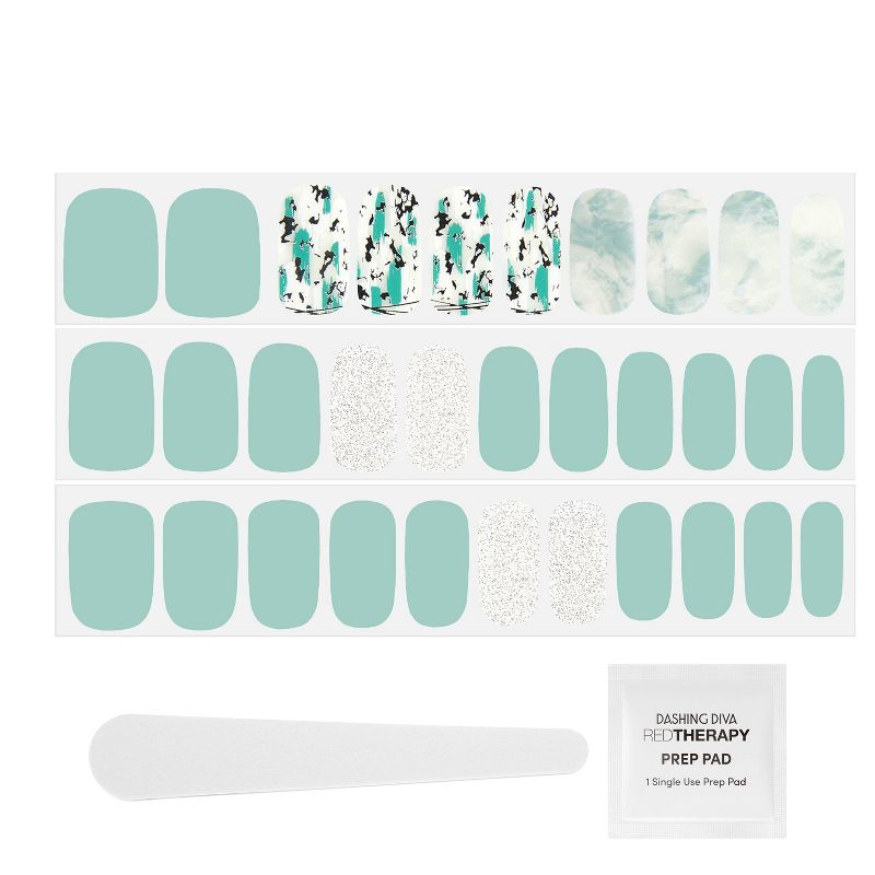 Ardell Nail Addict Blush False Nails Geometric Crystals - 24ct