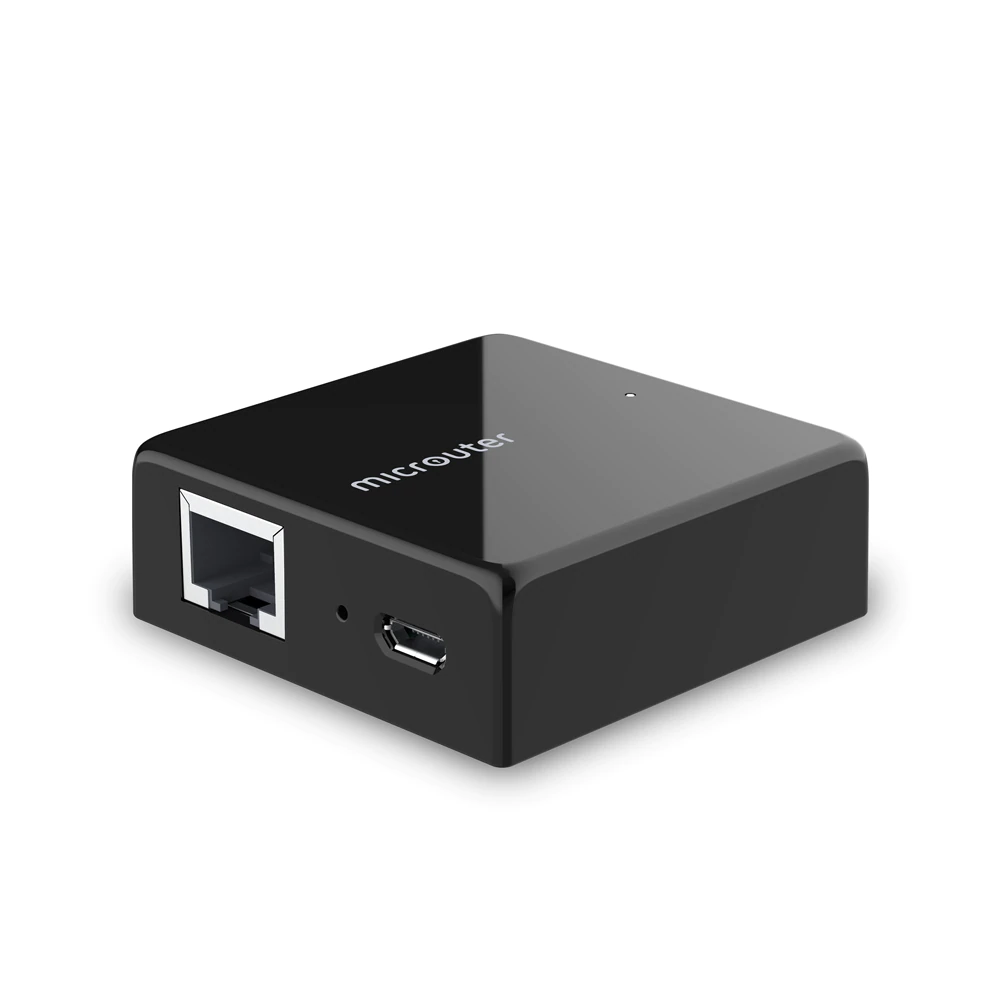 microuter-N300 Access Points Nano Travel Router OpenWrt Pre-Installed WiFi Repeater Bridge AP Extender 300Mbps One Ether Port