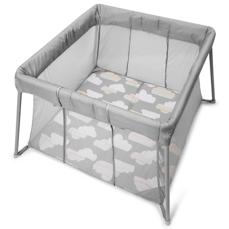Skip Hop Portable Playard and Foldable Expanding Travel Crib/Playpen - Play to Night