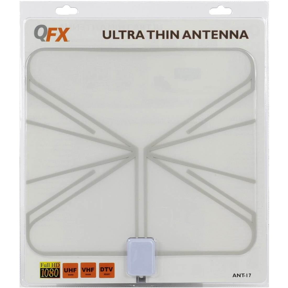 QFX ANT-17 HD/DTV Ultra-Thin Transparent Antenna