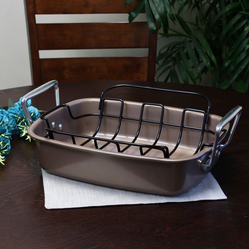 Gibson Home Harvest Nonstick Roaster with Rack