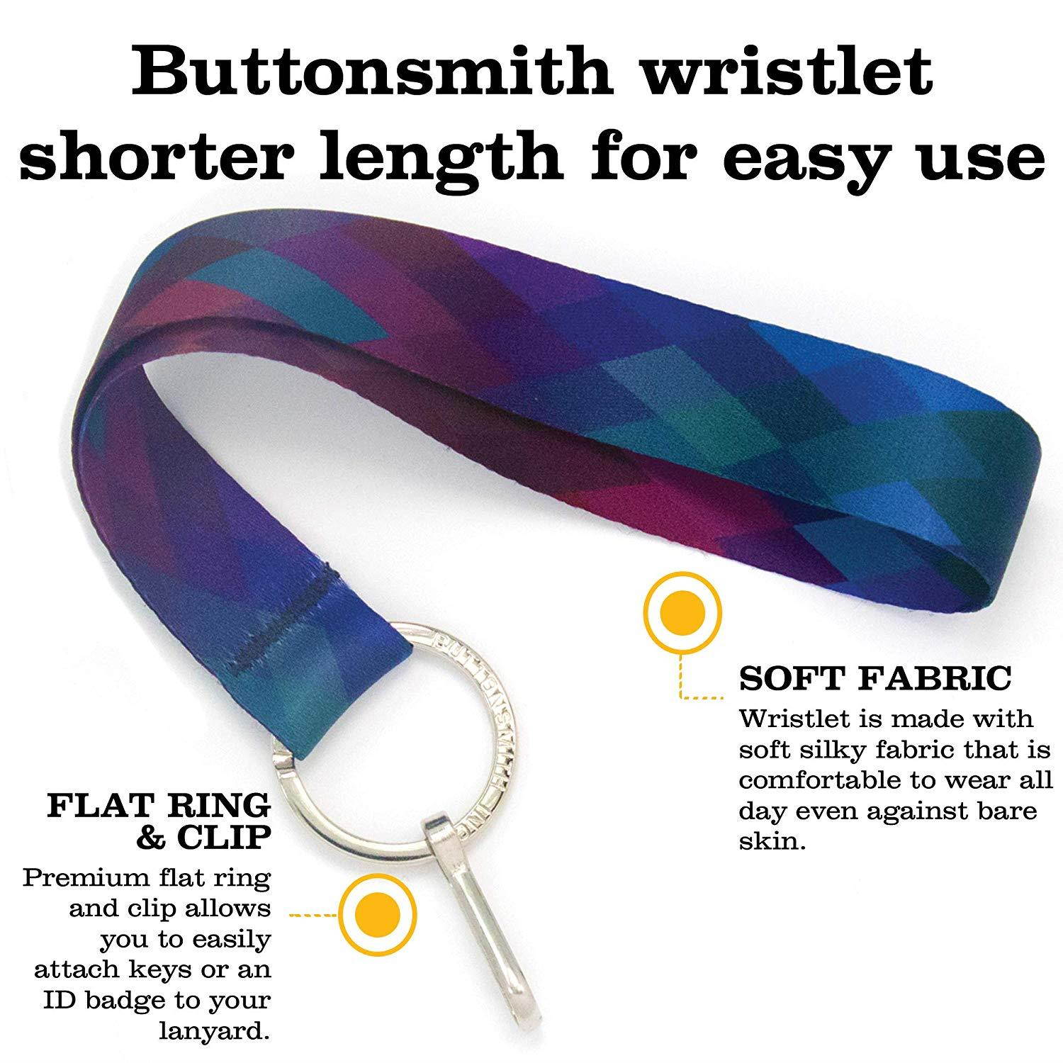 Buttonsmith Diamond Premium Wristlet - Made in USA