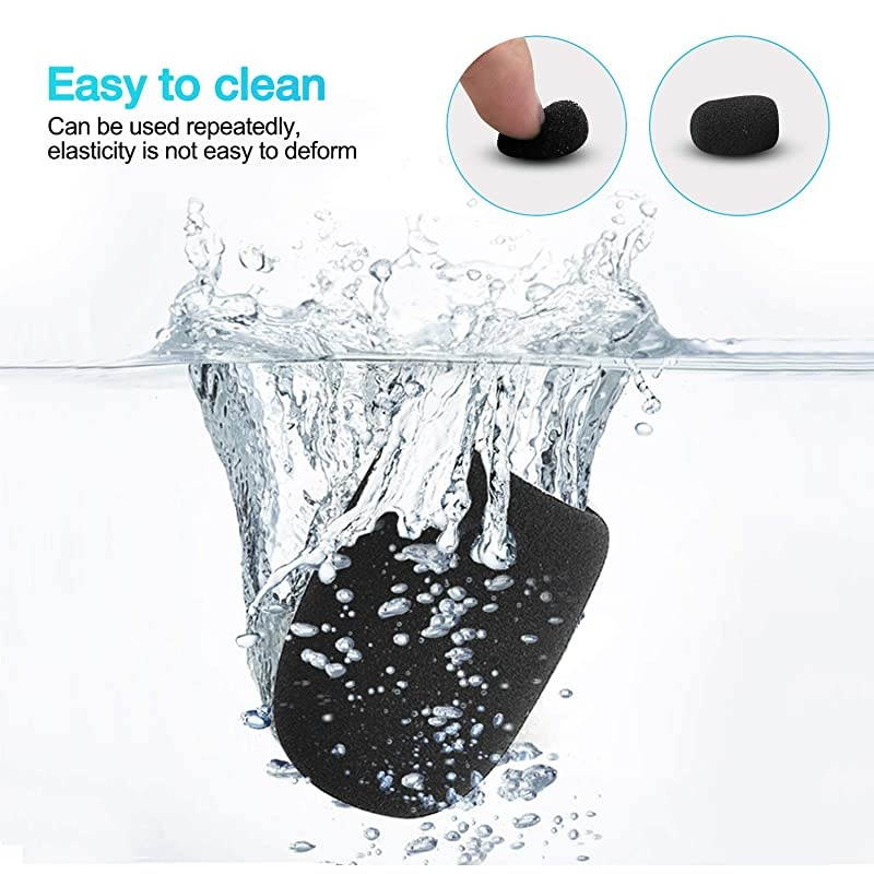 Lapel Microphone Metal Tie Clips Lavalier Microphone Replacement with Foam Windscreen Cover