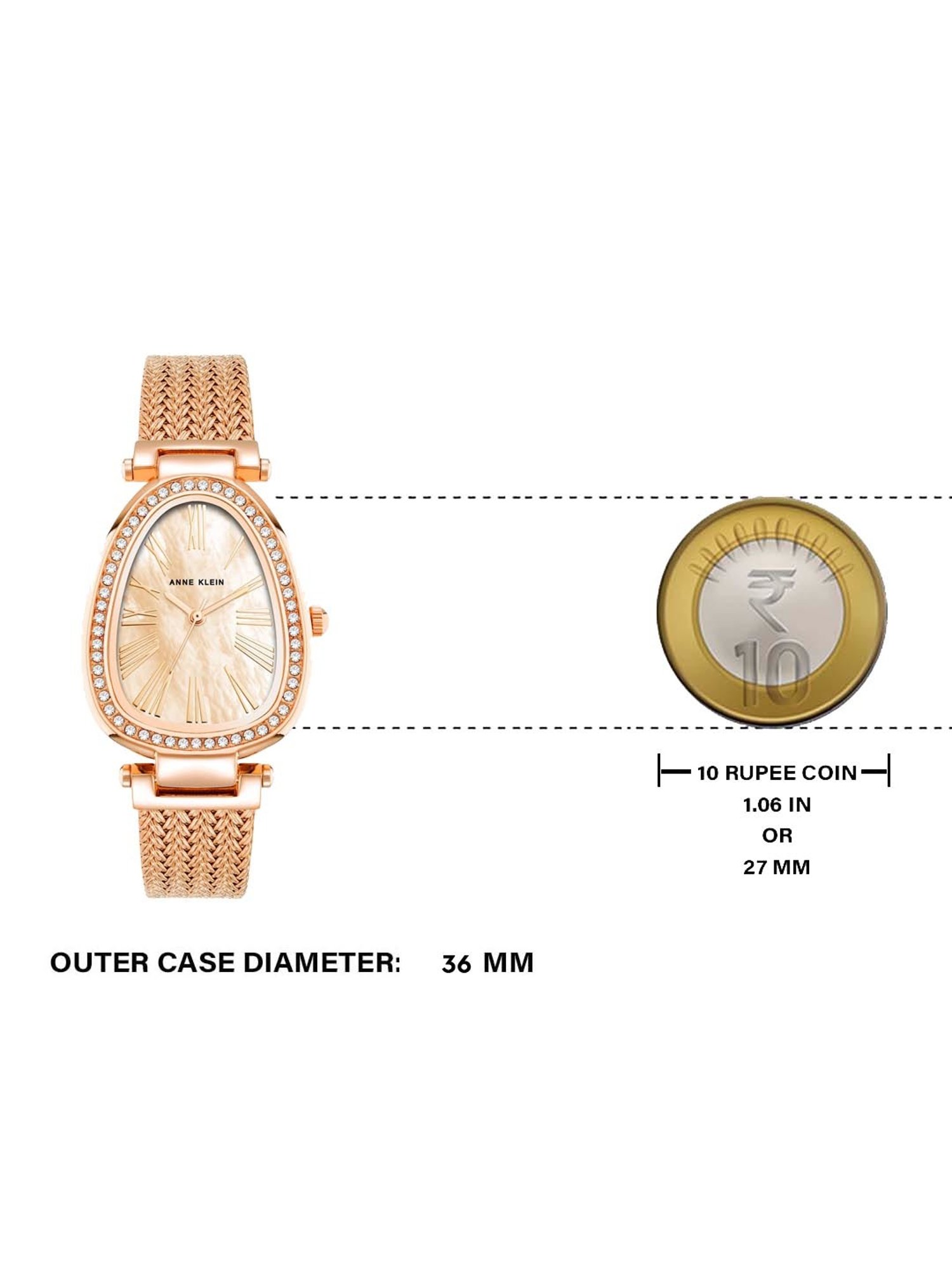 Anne Klein AK5008PMRG Spring Summer 2024 Analog Watch for Women