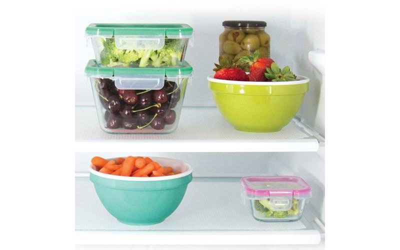 Mindfull 13" x 15' Antimicrobial Frosted Fridge Liner White