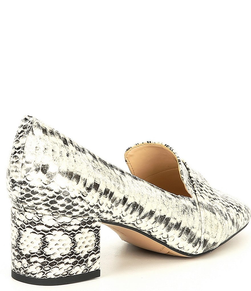 DKNY Eli Leather Logo Hardware Strap Loafers