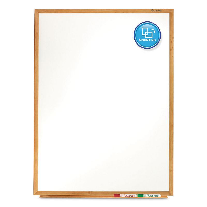 U Brands 36" Square Magnetic Dry Erase Board Silver Aluminum Frame