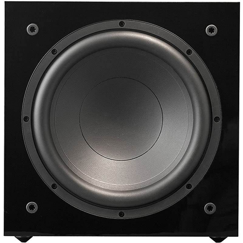 SS-10 10-inch Long Throw 250 W Powered Subwoofer | Sealed Box | Deep Musical Bass | High Gloss Black Laminate