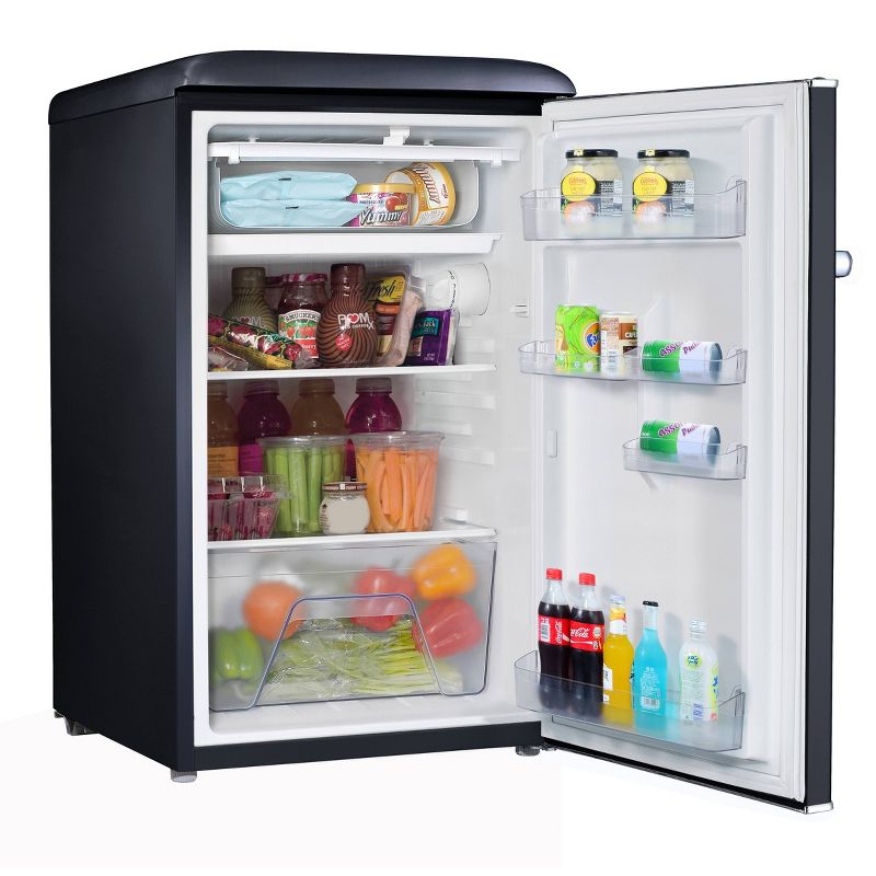 Galanz Retro 3.5 cu ft Single Door Refrigerator - Black