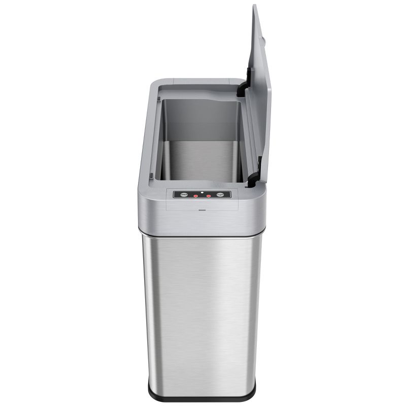 Rubbermaid 8 Quart Traditional Square Top Bedroom, Bathroom, and Office Wastebasket Trash Can, White (2 Pack)