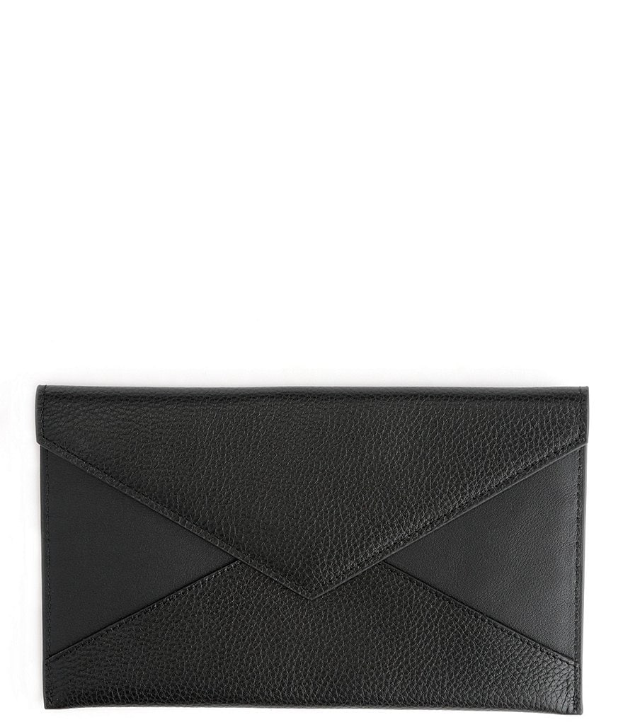 ROYCE New York Leather Envelope Clutch