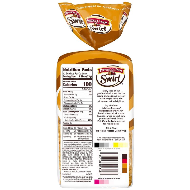 Pepperidge Farm Swirl French Toast Breakfast Bread - 16oz