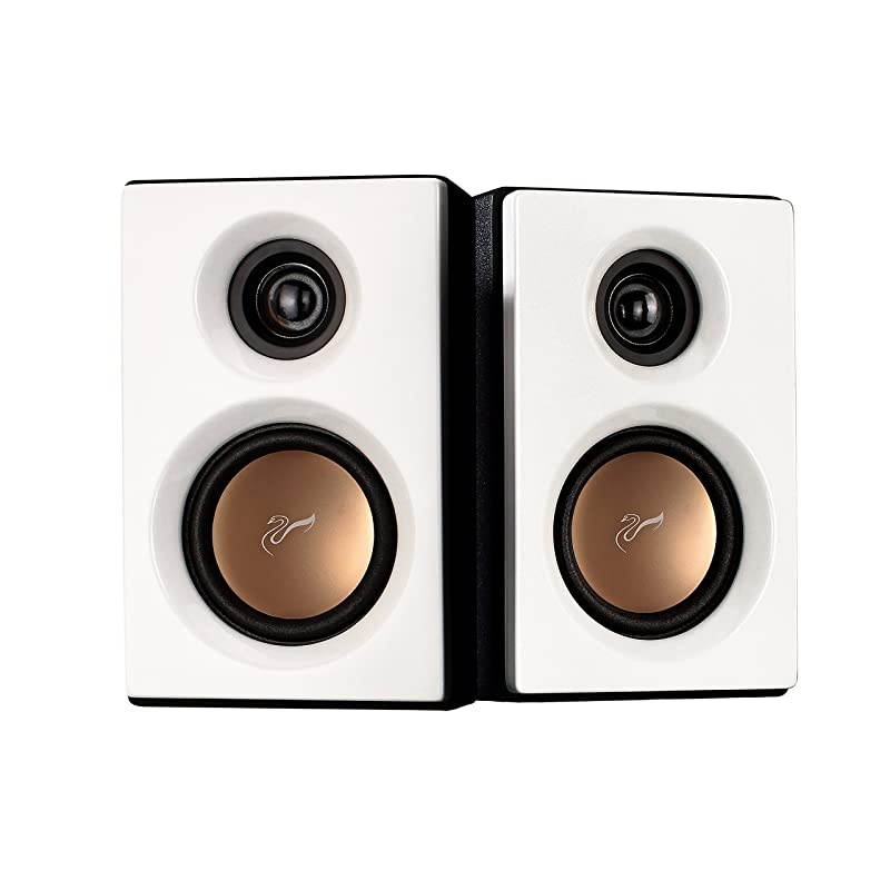 Speakers M10 Powered 21 Computer Speakers Surround Sound NearField Speakers Bookshelf Speakers Pearl White