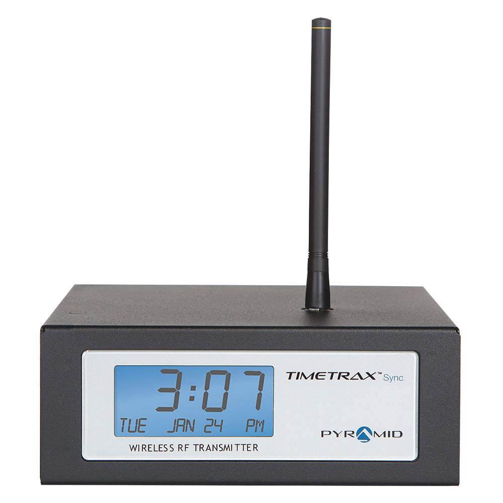 PYRAMID 9T1WI 14" RF Transmitter Desktop Clock, Black