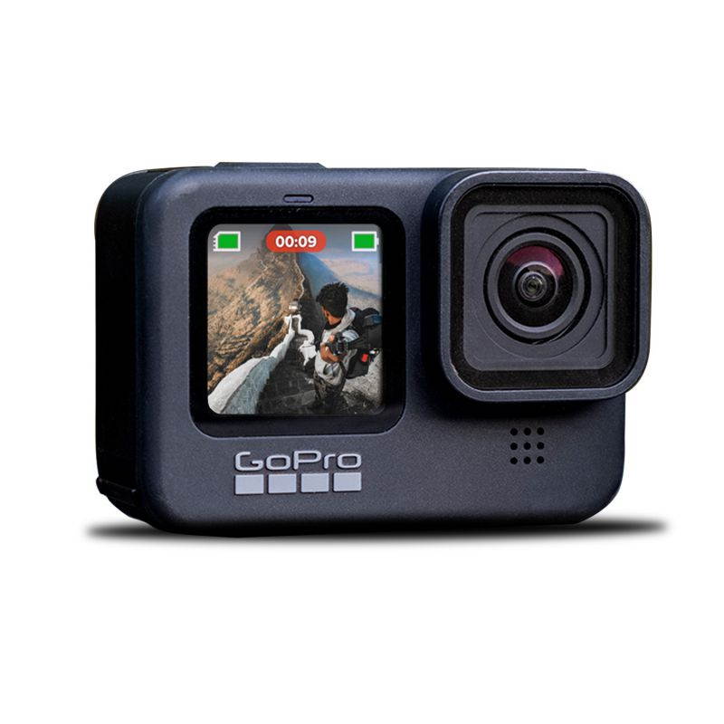 New GoPro HERO9 Black - Waterproof Action Camera with Front LCD and Touch Rear Screens, 5K Ultra HD Video, 20MP Photos, 1080p Live Streaming, Webcam, Stabilization