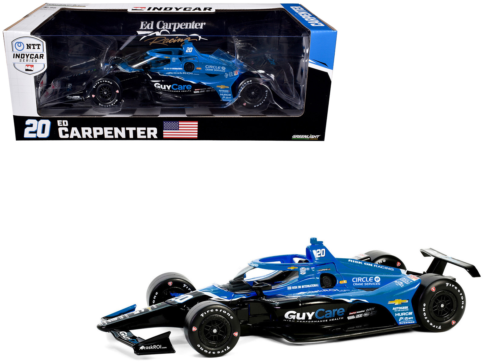 Dallara IndyCar #27 Kyle Kirkwood "AutoNation" Andretti Autosport "NTT IndyCar Series" (2024) 1/18 Diecast Model Car by Greenlight