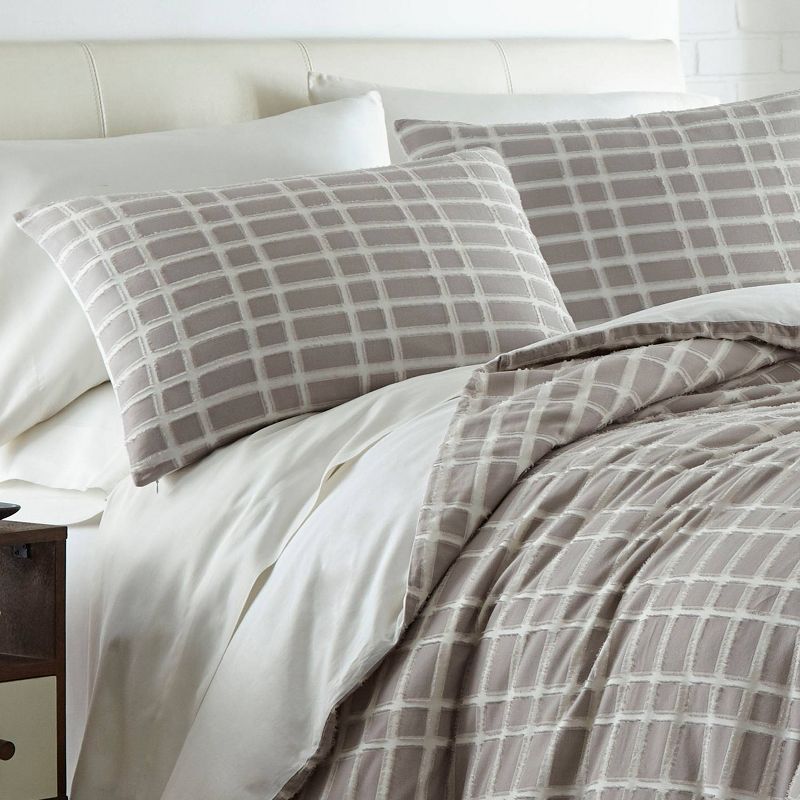 City Scene Full/Queen Sherman Duvet Cover Set Gray