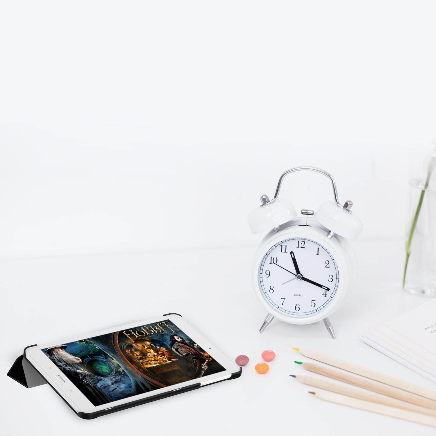 JETech Case for Samsung Galaxy Tab E/Tab E Nook 9.6" Tablet with Stand Function, Black