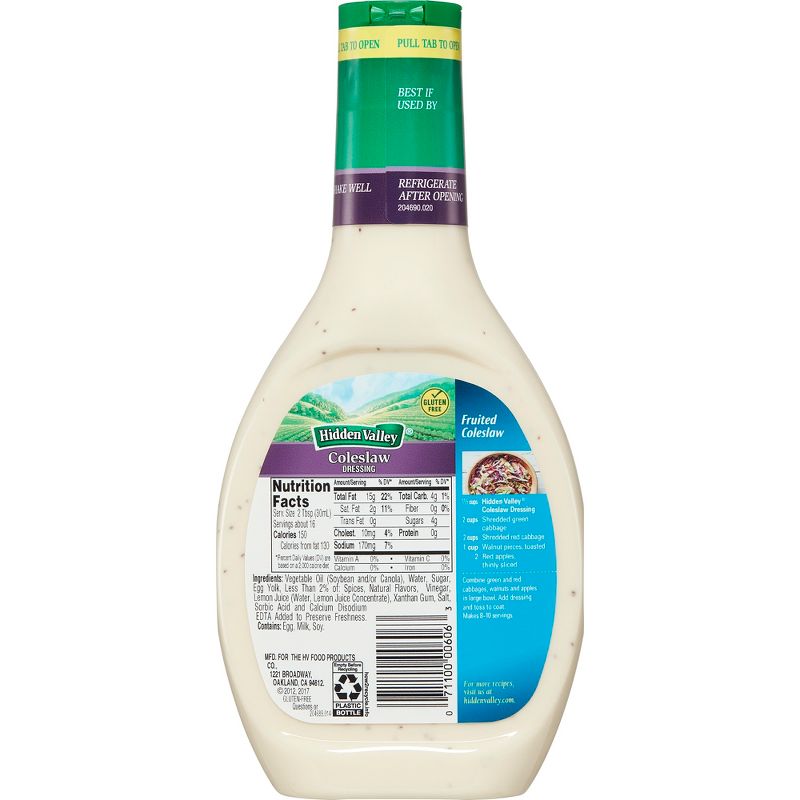 Hidden Valley Ranch Coleslaw Salad Dressing - 16fl oz