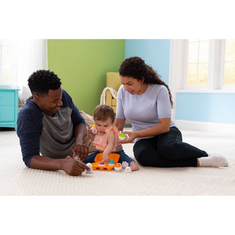 Lamaze Sort & Squeak Eggs Infant Toy