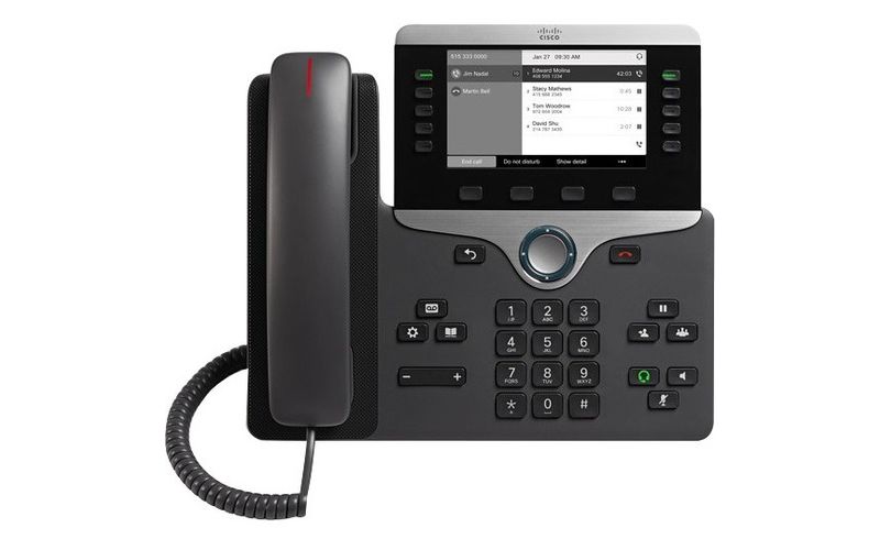 Cisco 8811 IP Phone - Wall Mountable - Black - VoIP - Caller ID - SpeakerphoneUser Connect License - 2 x Network (RJ-45) - PoE Ports