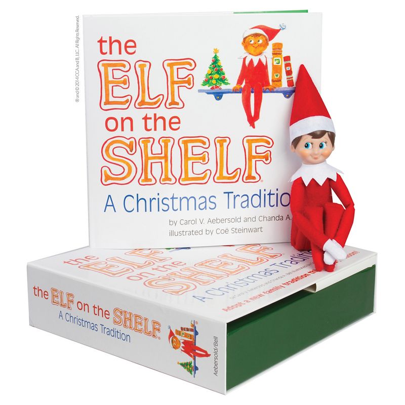 The Elf on the Shelf: A Christmas Tradition with Light Skin Tone Boy Scout Elf - by Carol V Aebersold and Chanda A (Hardcover)