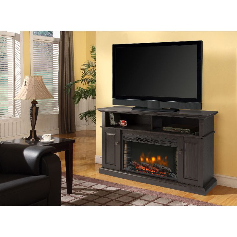 Delaney 48"Media Fireplace Rustic Brown - Muskoka