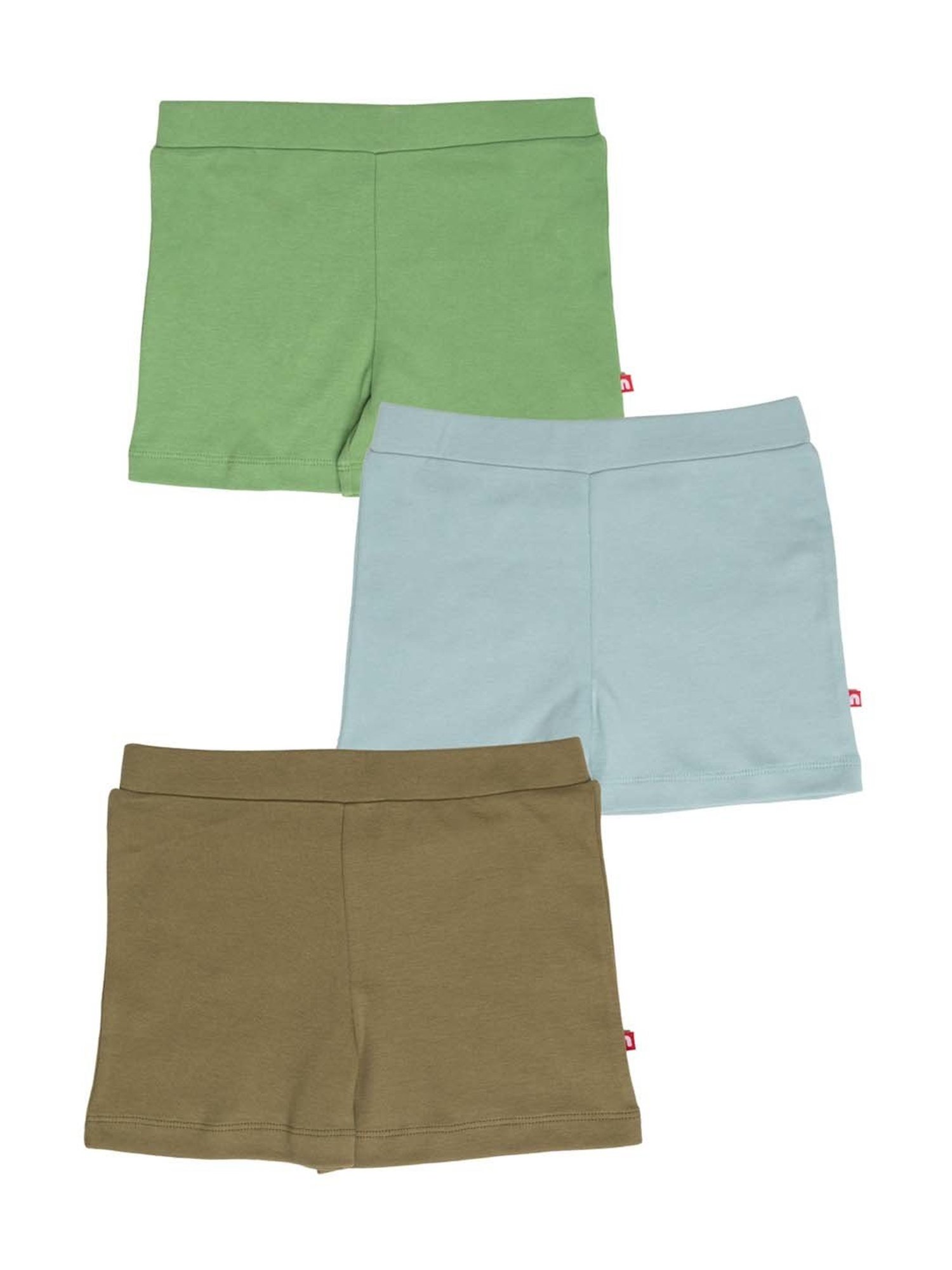 Nino Bambino Kids Multicolor Cotton Regular Fit Shorts (Pack of 3)