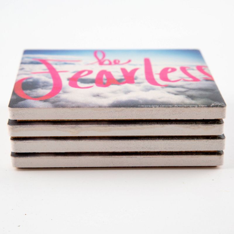 Thirstystone Be Fearless Coaster Set of 4