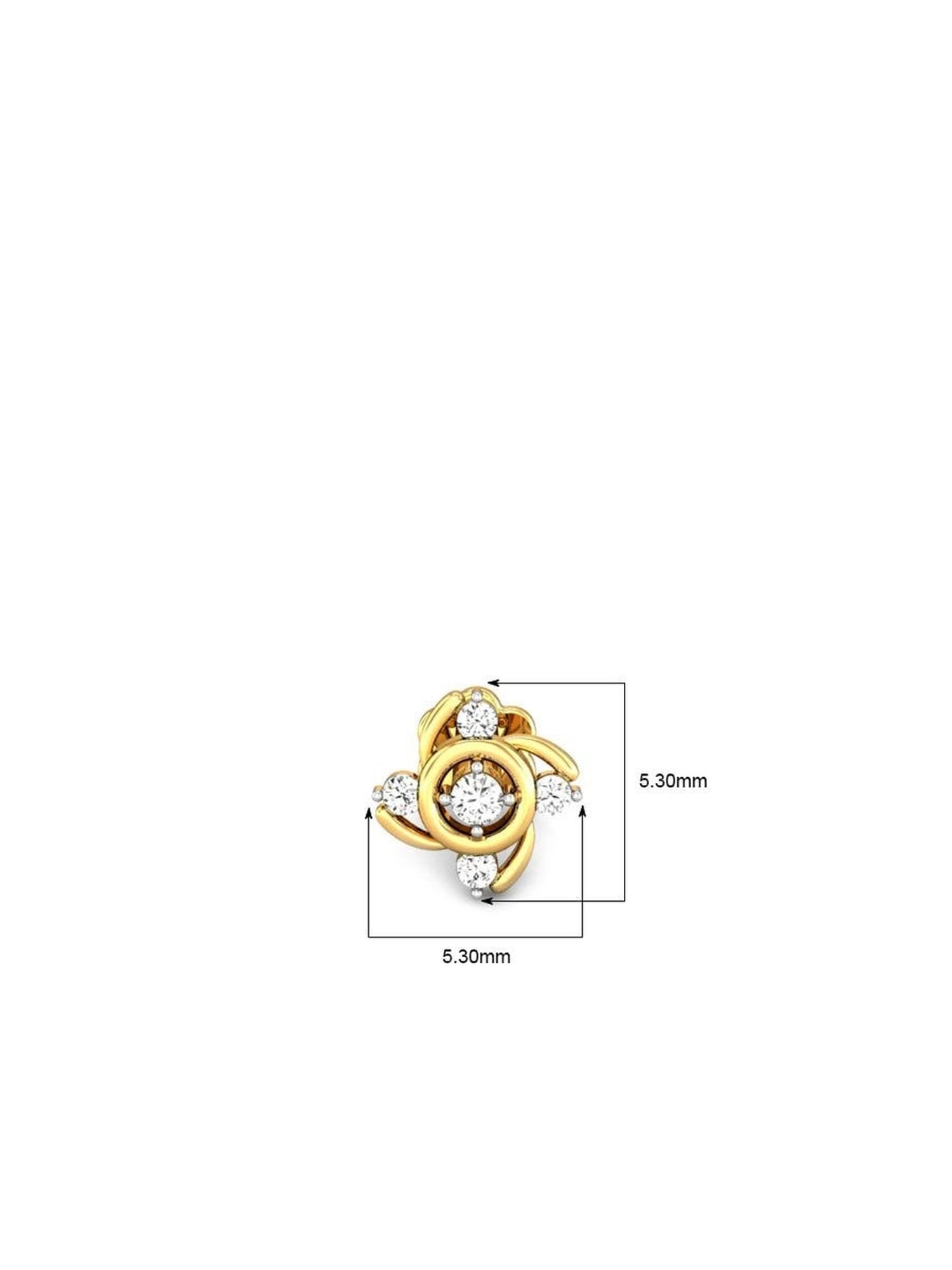 Joyalukkas 18k Gold & Diamond Nosepin