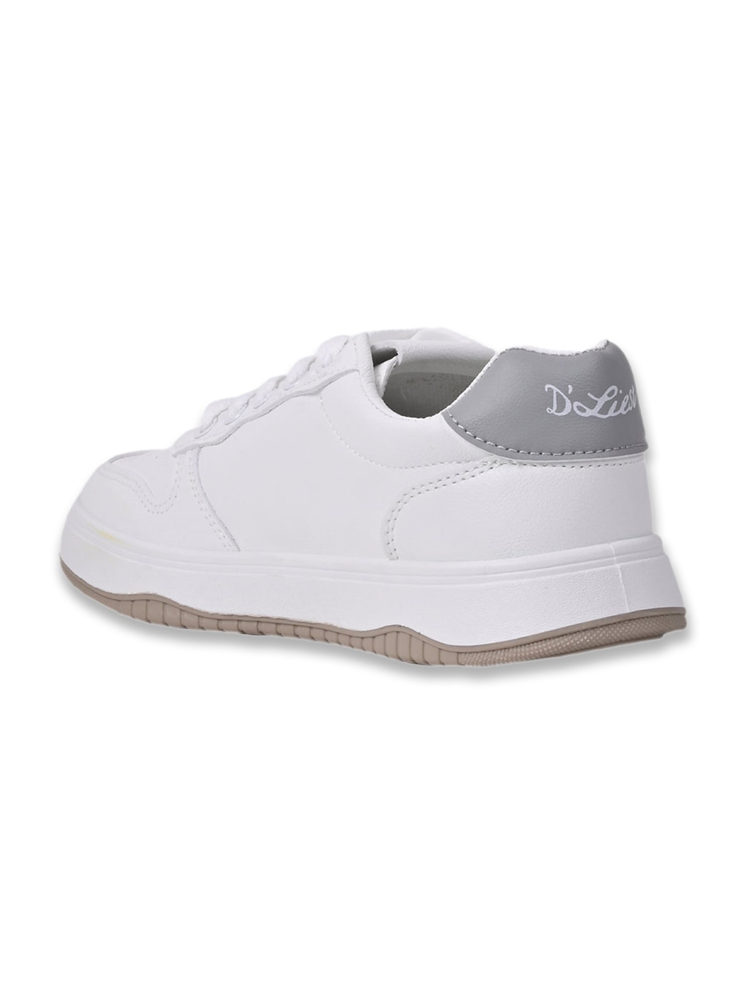 Jove Women's White & Grey Sneakers