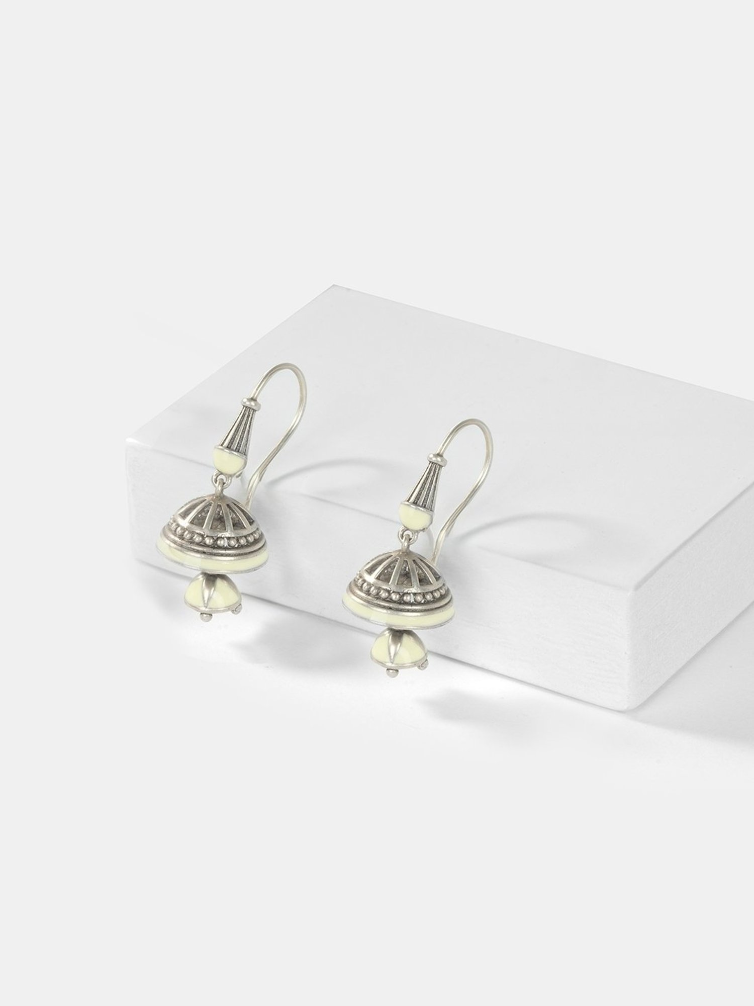 Shaya gumbaja earrings in oxidised 925 silver