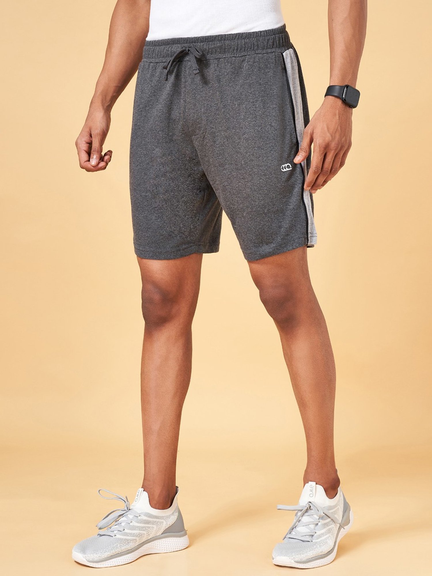 Ajile by Pantaloons Grey Slim Fit Shorts