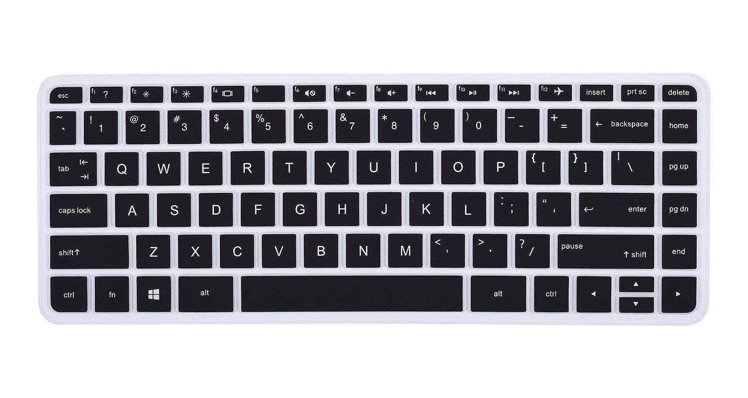 Keyboard Cover for HP Stream 14 Inch Laptop | HP Stream 14-ax Series | 14 inch HP Pavilion 14-ab 14-ac 14-ad 14-al 14-an Series Protective Skin, Black