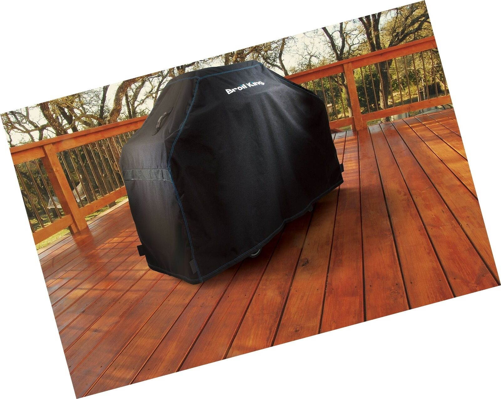 Broil King 68487 Heavy Duty PVC Polyester Grill Cover,Black