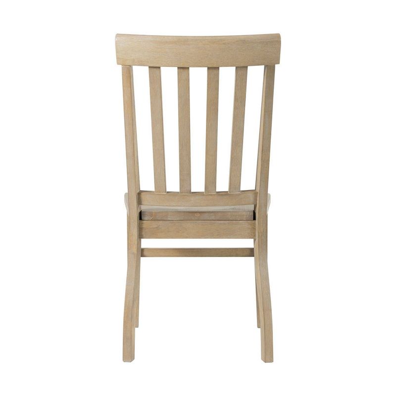 Set of 2 Liam Slat Back Chairs Natural - Picket House Furnishings