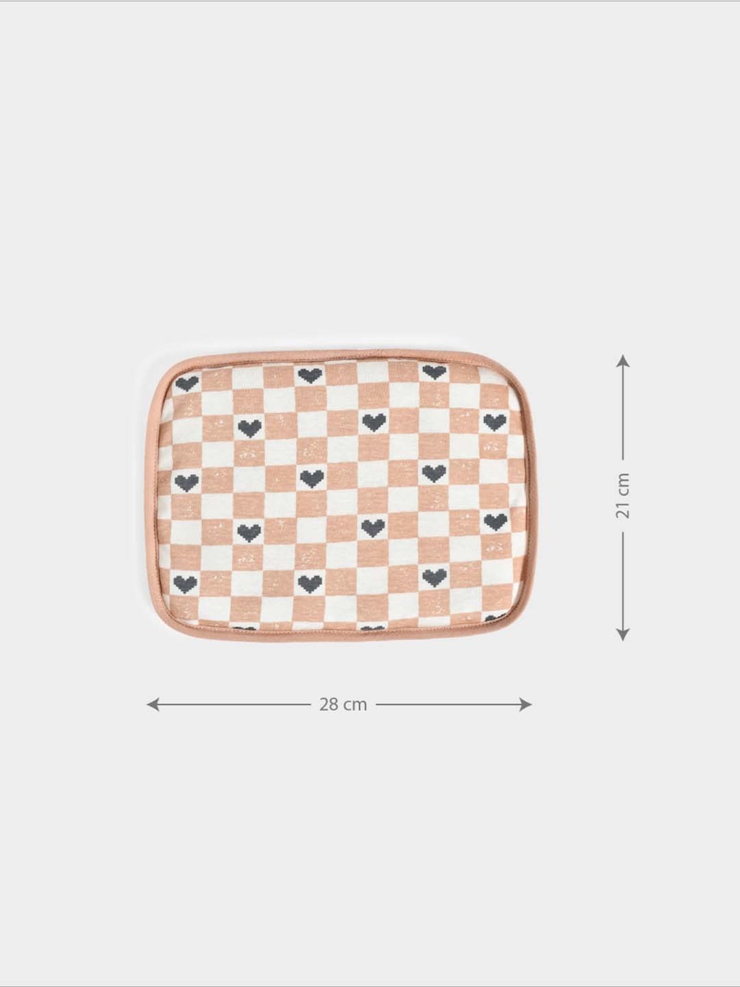 MiArcus Beige Cotton 180 GSM Mustard Seed Pillow For Kids