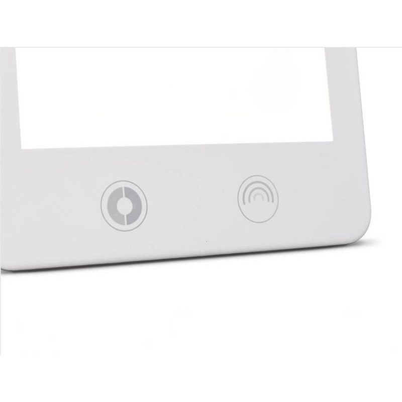 11.9" x 7.3" x 1.1" LED Happy Light Touch Therapy Lamp White - Verilux