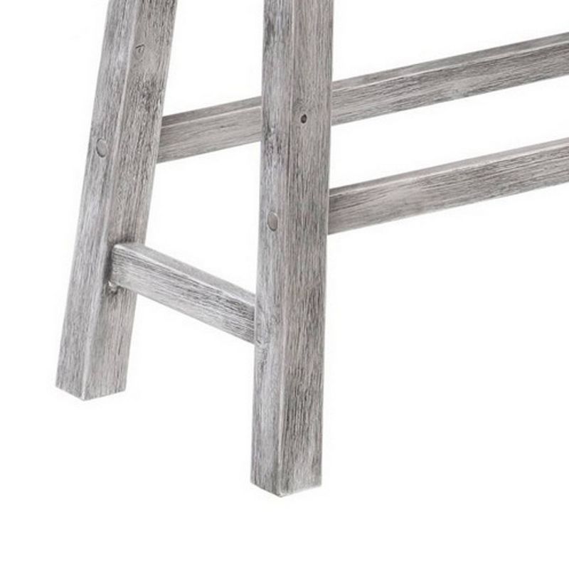 3pc Sanford Tan Wood Dining Nook Set Walnut Brown - Baxton Studio