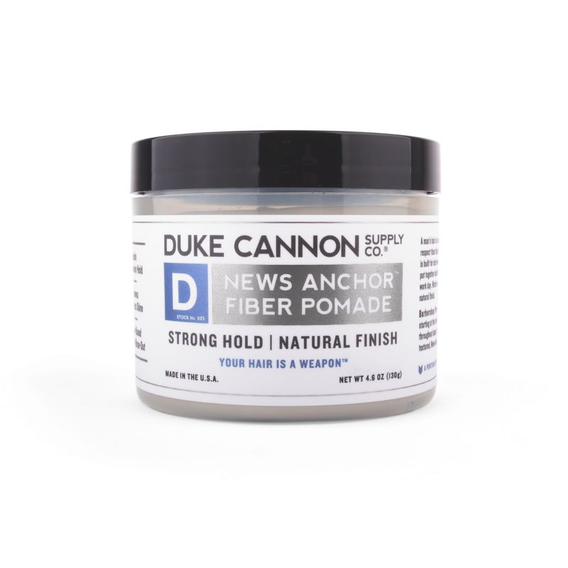 Duke Cannon Fiber Pomade Strong Hold Natural Matte Finish - 4.6oz
