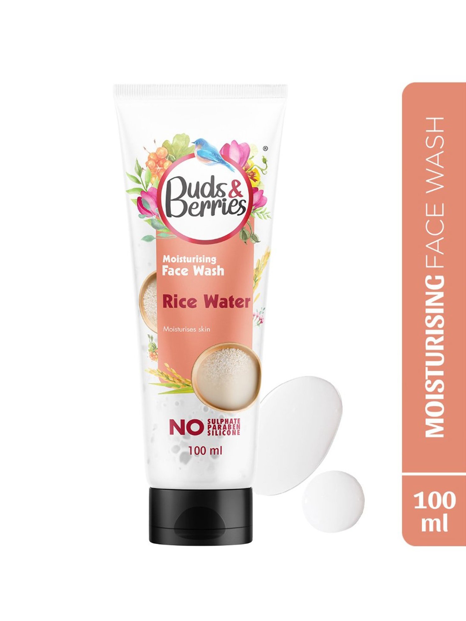 Buds & Berries Rice Water Moisturising Face Wash - 100 ml