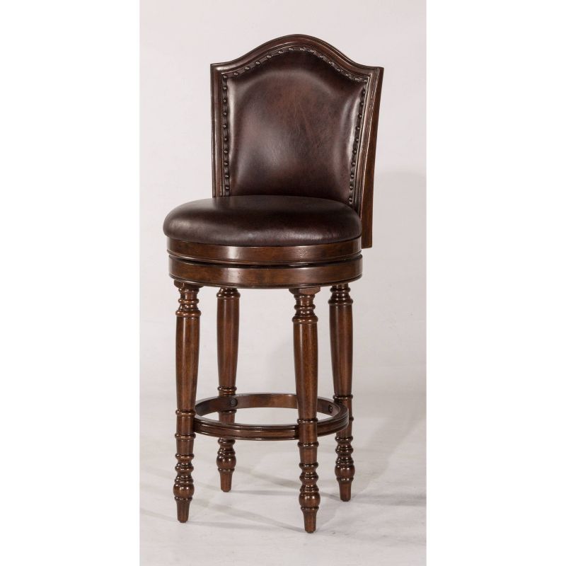 30" Barcelona Swivel Barstool Wood/Cherry - Hillsdale Furniture