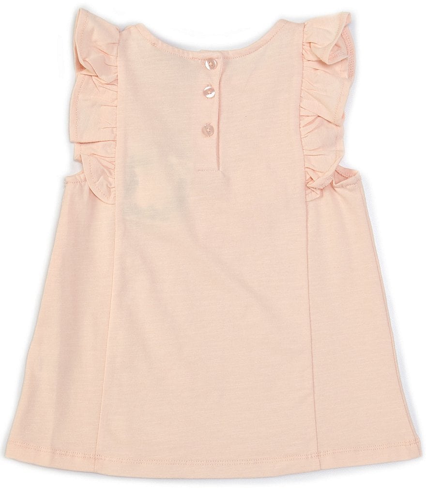 Mud Pie Little Girls 1-5 Long-Sleeve Sequin Pumpkin Tee