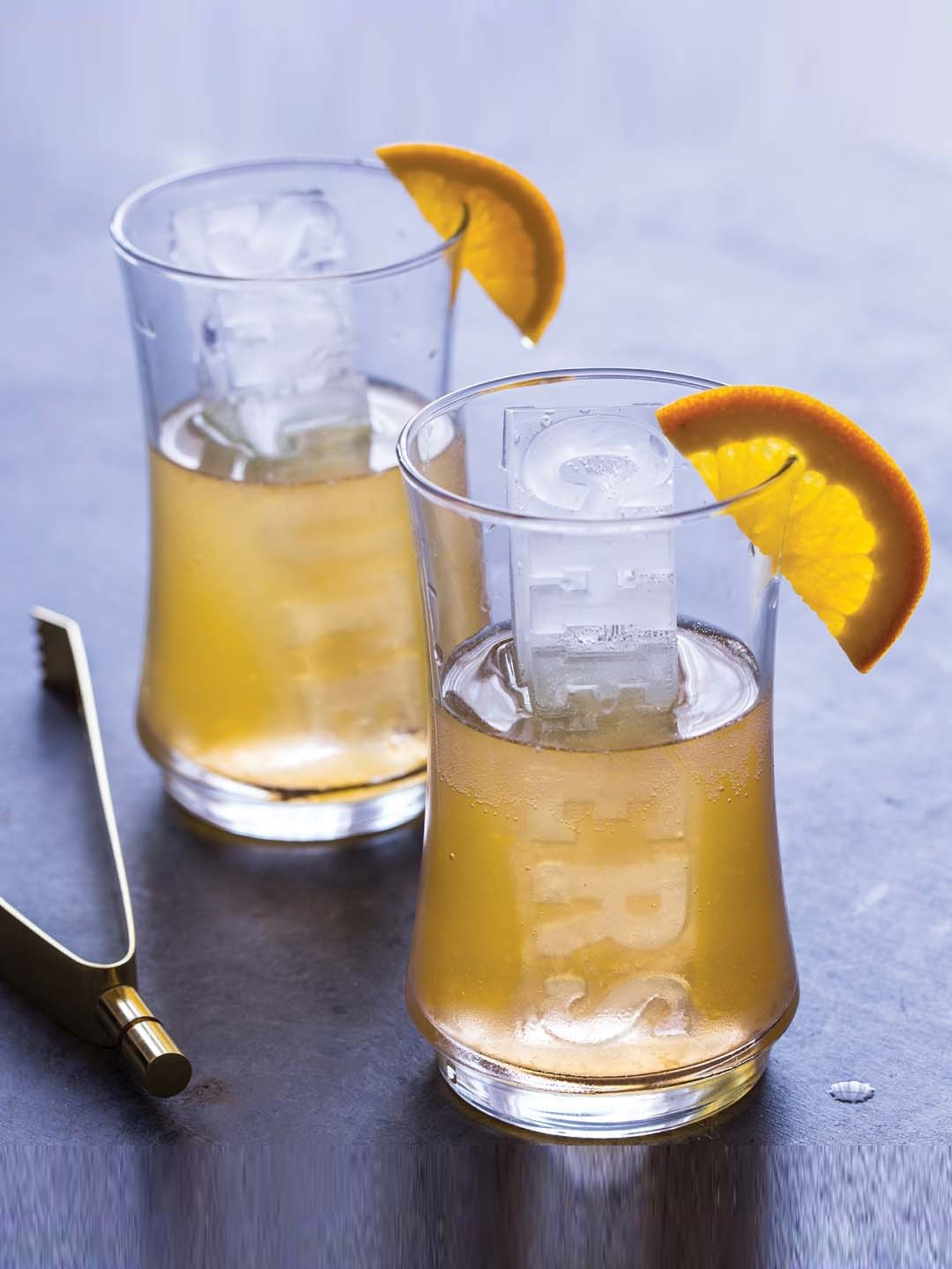 Zoku 'Salute & Cheers' Orange Silicone 14 cm Ice Tray - Set of 1