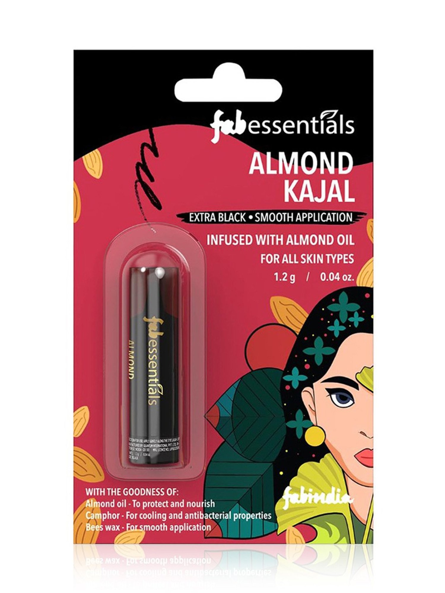 Fabessentials Almond Black Kajal - 1.2 gm